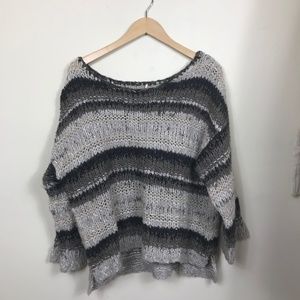 Free People Over Sized Gray Sweater